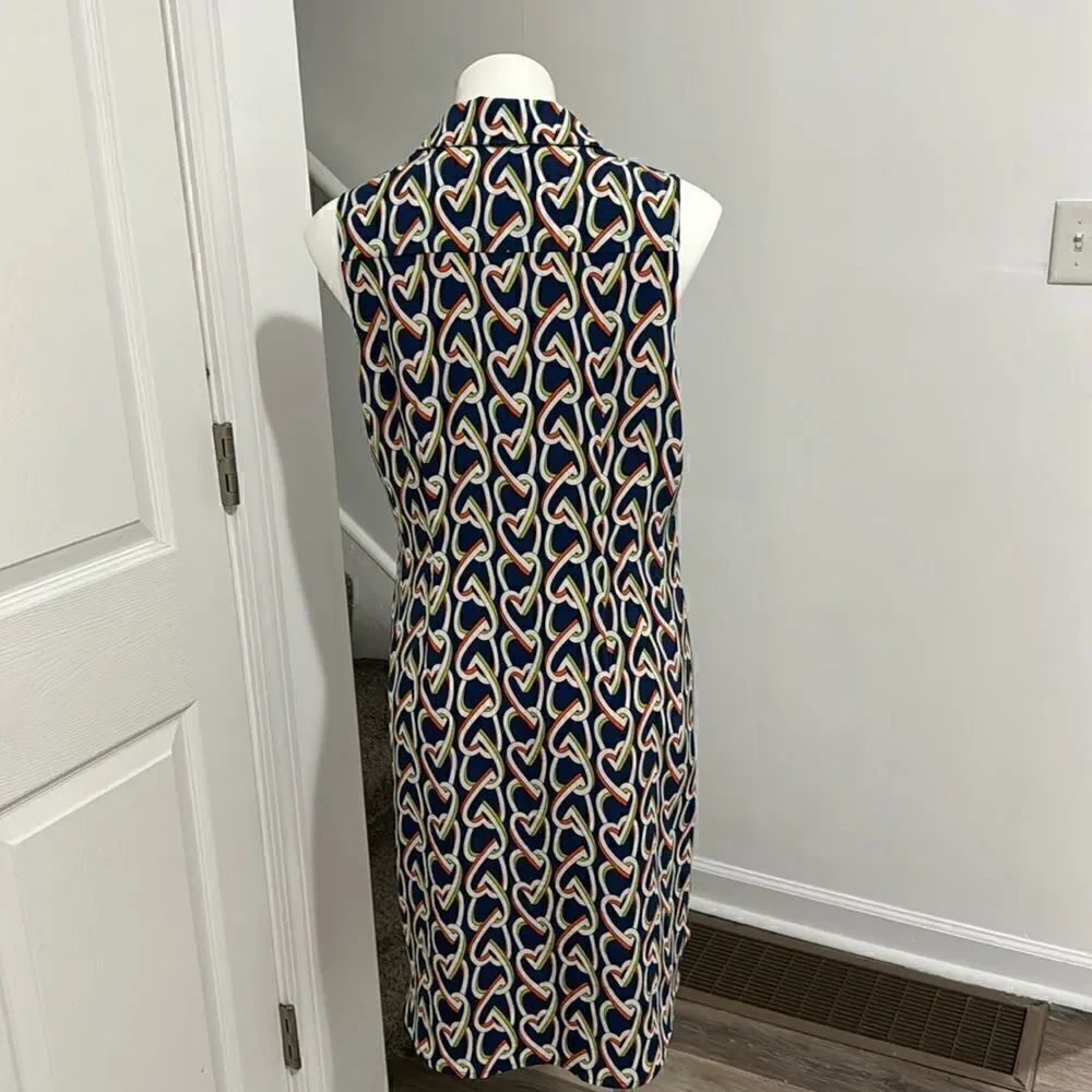 Cabi HEART PRINT MULTICOLOR  MIDI DRESS SIZE M - Picture 2 of 13